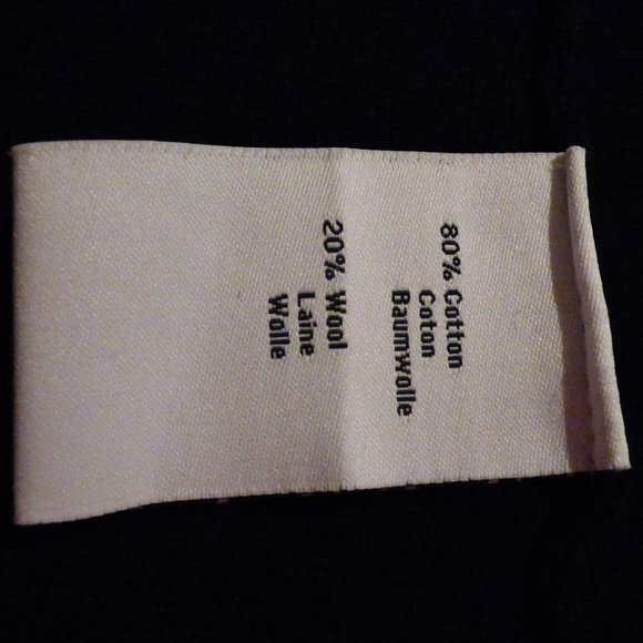 Neve black cardigan, white writing, peach trim US L - Picture 3 of 11